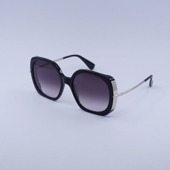 MaxMara MALIBU9 MM0079 01B Sunglasses Black Butterfly Frame, Smoke Lenses - Picture 7 of 9